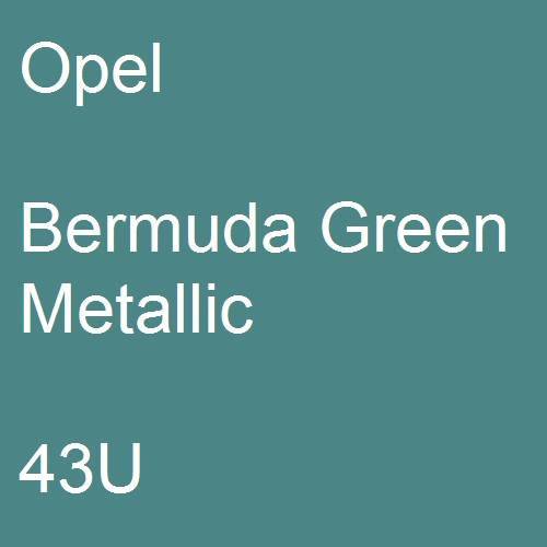 Opel, Bermuda Green Metallic, 43U.